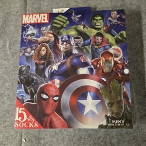 Avengers Socks Men's Shoe sz 6 - 12 ~~Women's Shoe sz 7.5 - 11.5